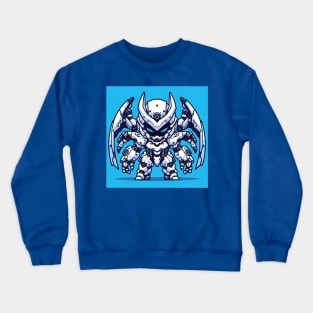 Chibi SpiderRobo White Armor Crewneck Sweatshirt